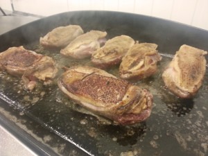 Cuisson du magret de canard fourré au foie gras