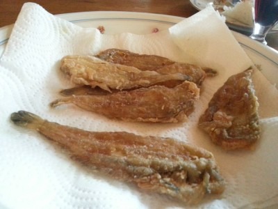 Friture de petits poissons