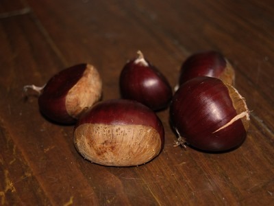 Châtaignes et marrons