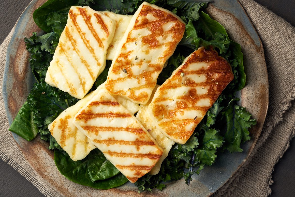 Préparation et cuisson halloumi