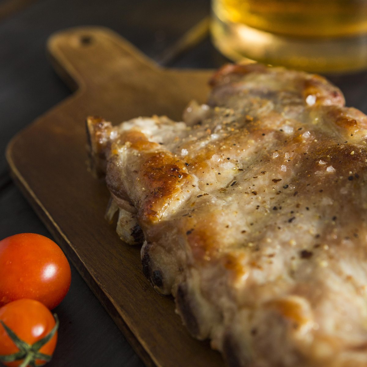 Préparation et cuisson travers de porc